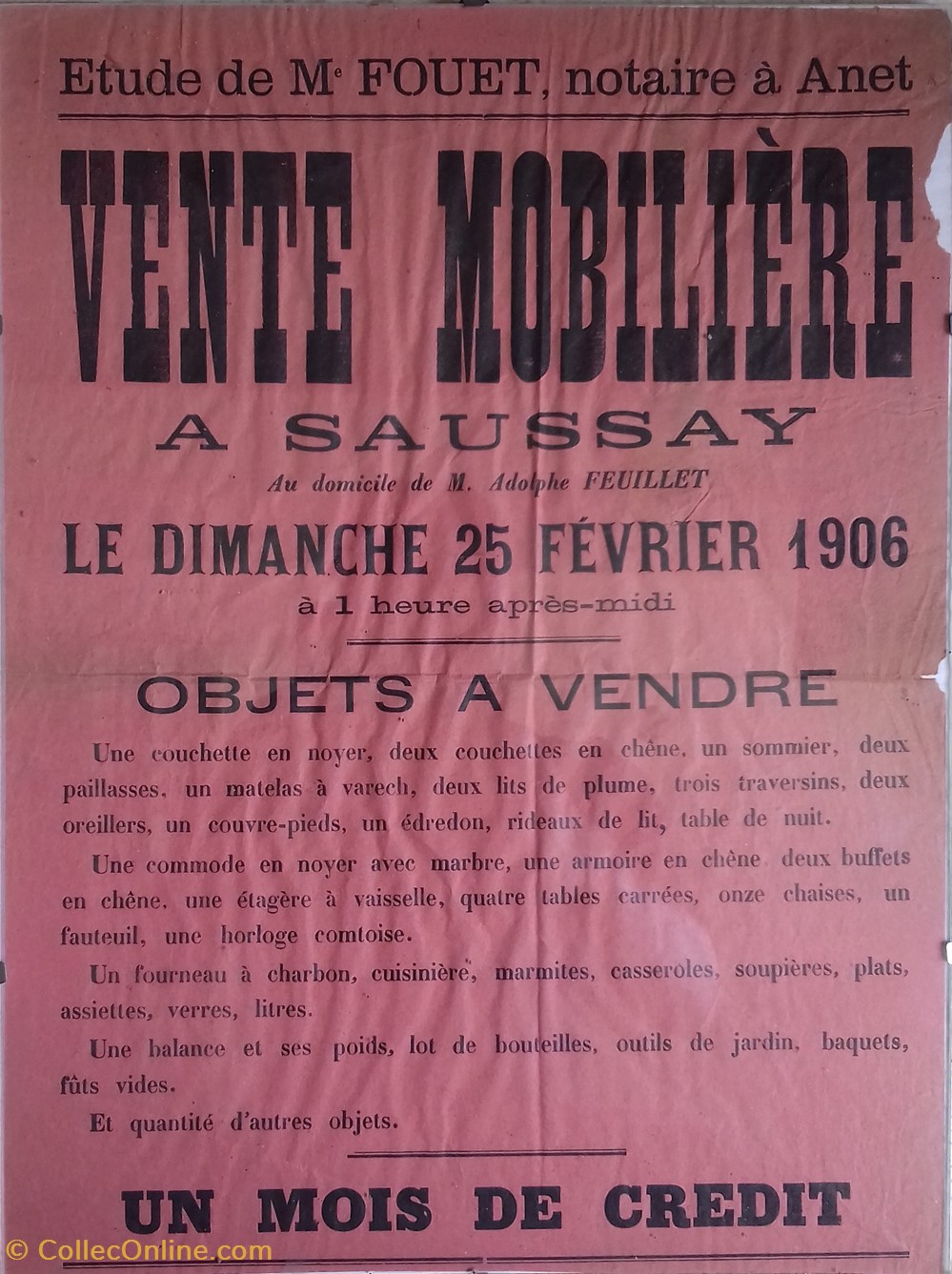 Vente mobilière documents anciens affiches institutionnelle vente mobiliere