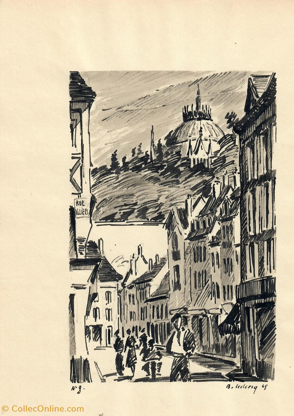 art antiquites peintures dessins grand carrefour et la chapelle royale saint louis