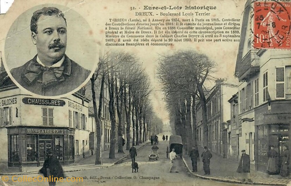 cartes postales europe france le boulevard louis terrier