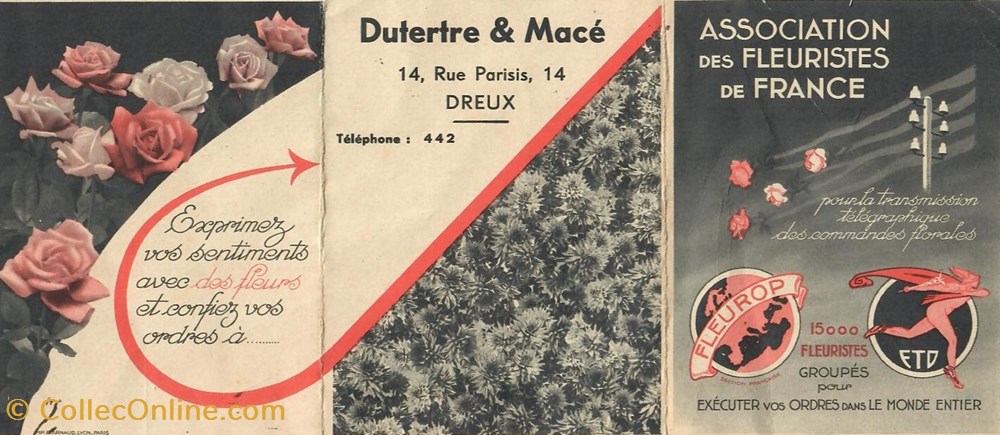 Carte de visite Dutertre & Macé documents anciens cartes carte de visite dutertre mace