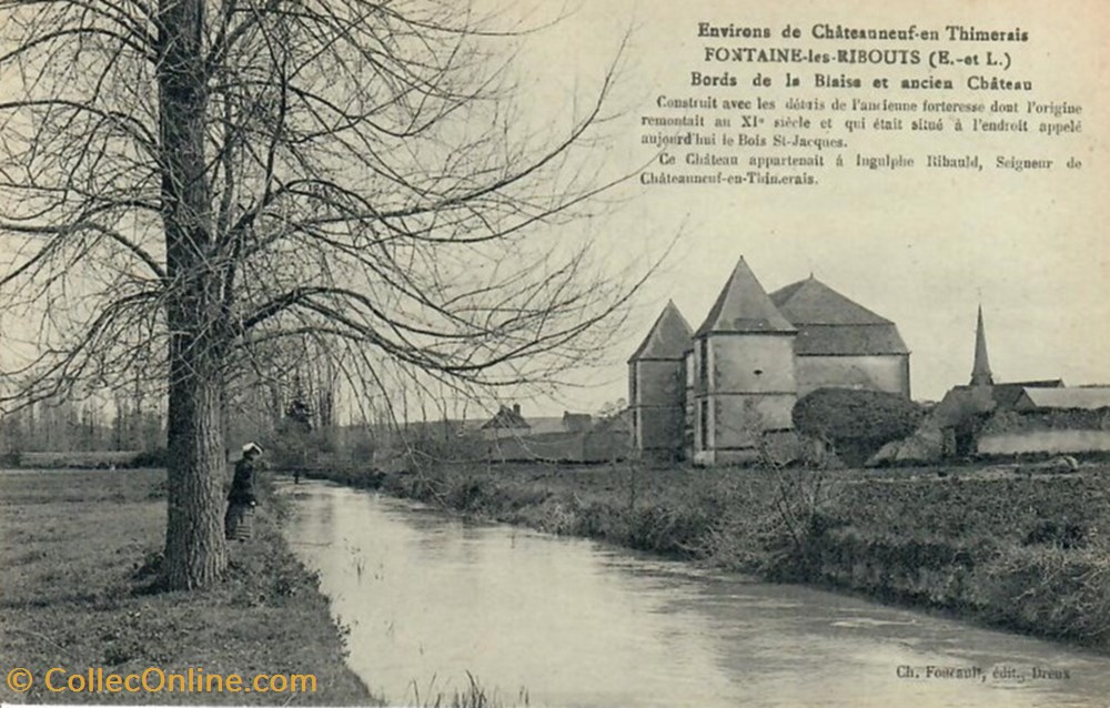 Le Bord de la Blaise et l'ancien Château de Fontaine-les-Ribouts cartes postales europe france le bord de la blaise et ancien chateau de fontaine les ribouts