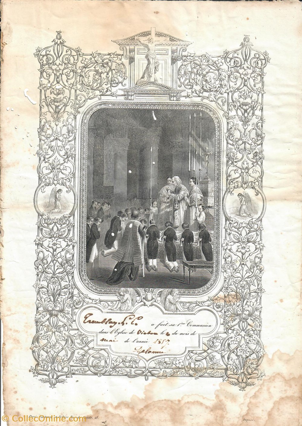 patrimoine religieux premiere communion de louis gustave tramblay
