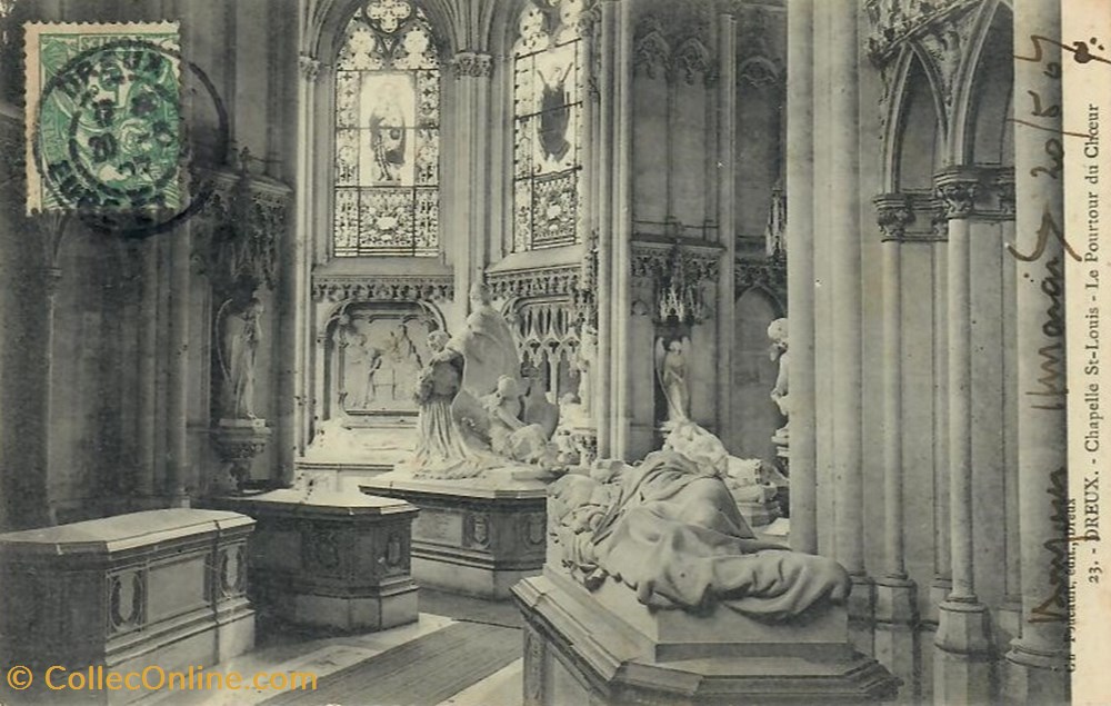 cartes postales europe france le pourtour du ch ur de la chapelle royale