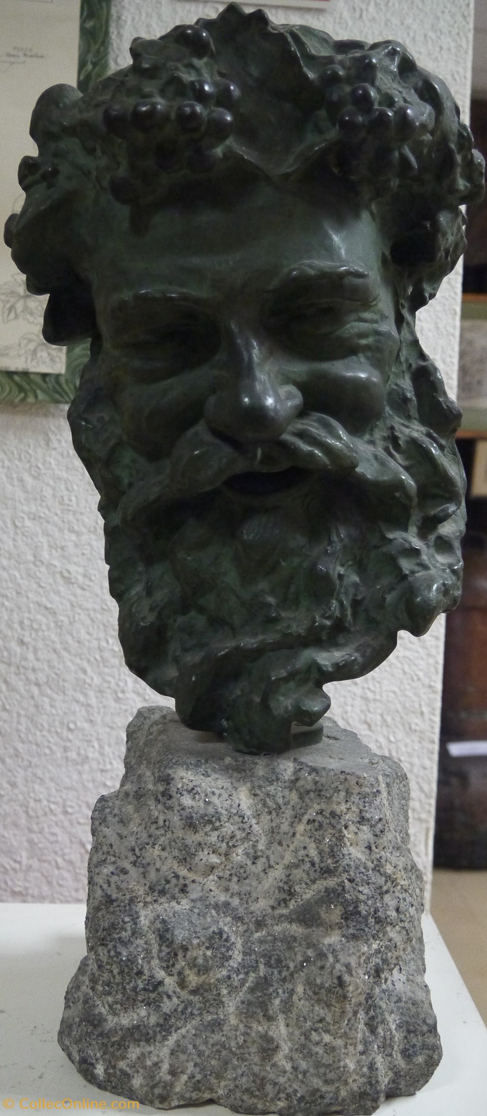 art antiquites sculptures bronzes tete de silene