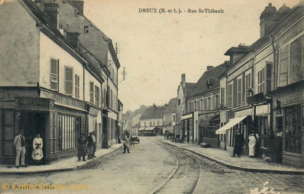 cartes postales europe france la rue saint thibault