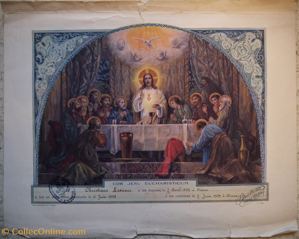 Communion solennelle de Christiane Lesueur patrimoine religieux communion solennelle de christiane lesueur