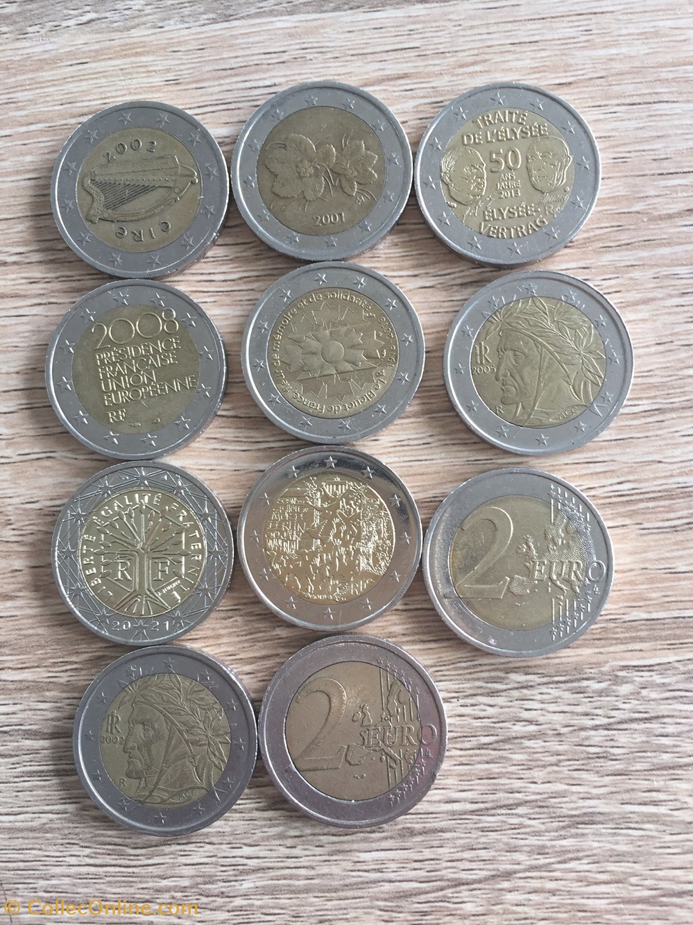 monnaies pieces 2 euro