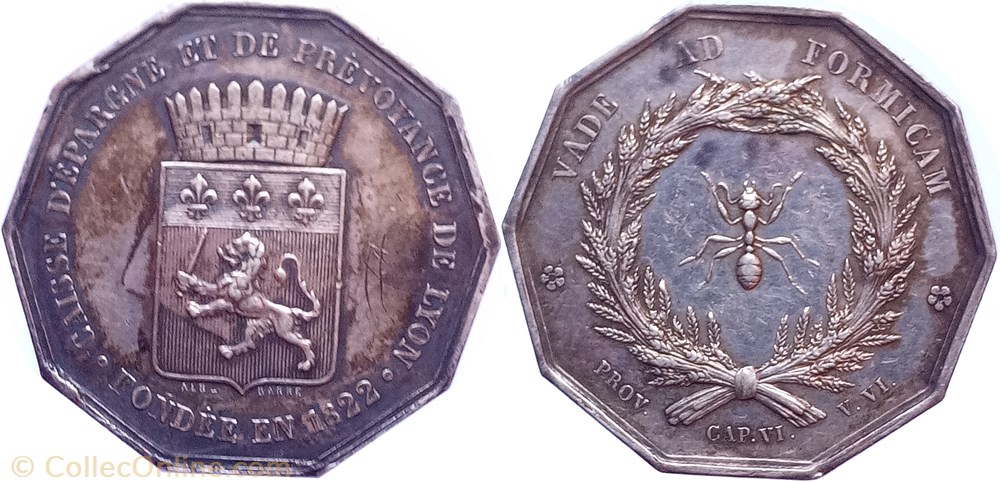 ND Jeton Caisse d'épargne et de prévoyancede Lyon monnaie mereaux nd jeton caisse epargne et de prevoyancede lyon