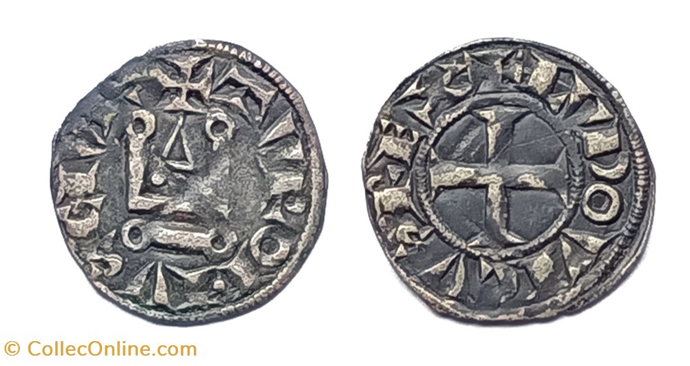 monnaies europe medievale france royales saint louis denier tournois var s obliques