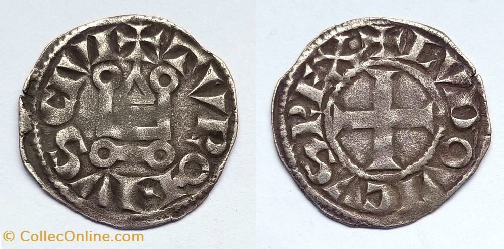 monnaies europe medievale france royales louis viii ou ix denier tournois avant 1250