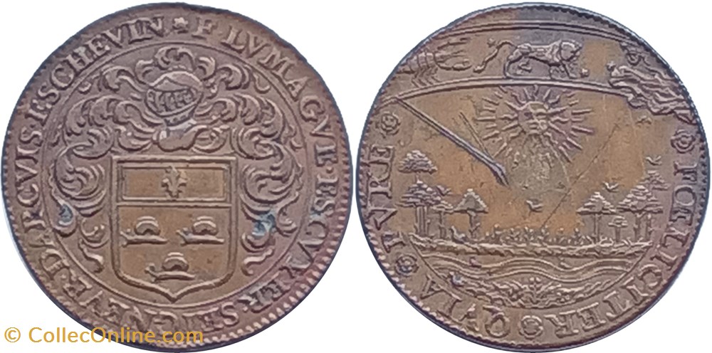 1663 François de Lumague échevin de Lyon monnaies paranumismatique jetons poids 1663 francois de lumague echevin de lyon