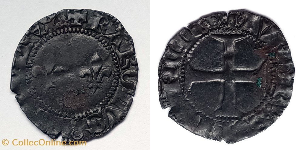 monnaies europe medievale france royales charles vii denier tournois 9 octobre 1429 lyon