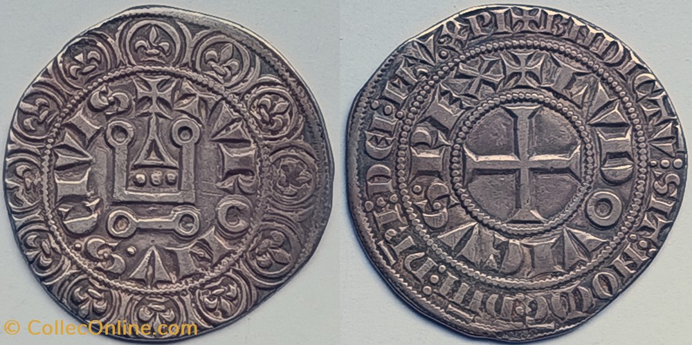 monnaies europe medievale france royales saint louis ix gros tournois