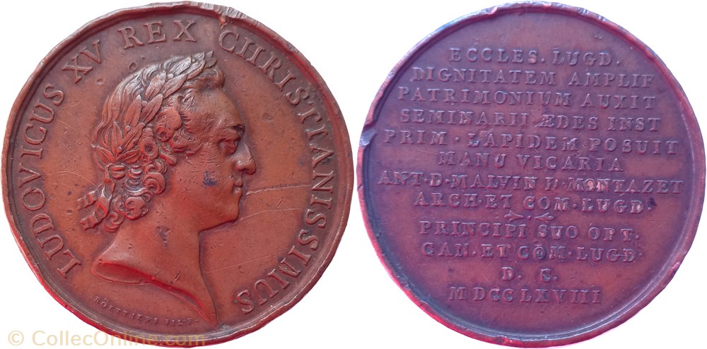 medailles france royaux de noblesse 1768 medaille nouvelle manecanterie lyon