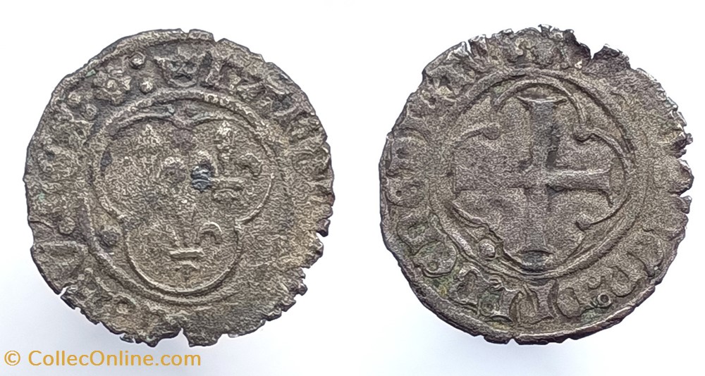 monnaies europe medievale france royales charles viii double tournois 11 septembre 1483 lyon