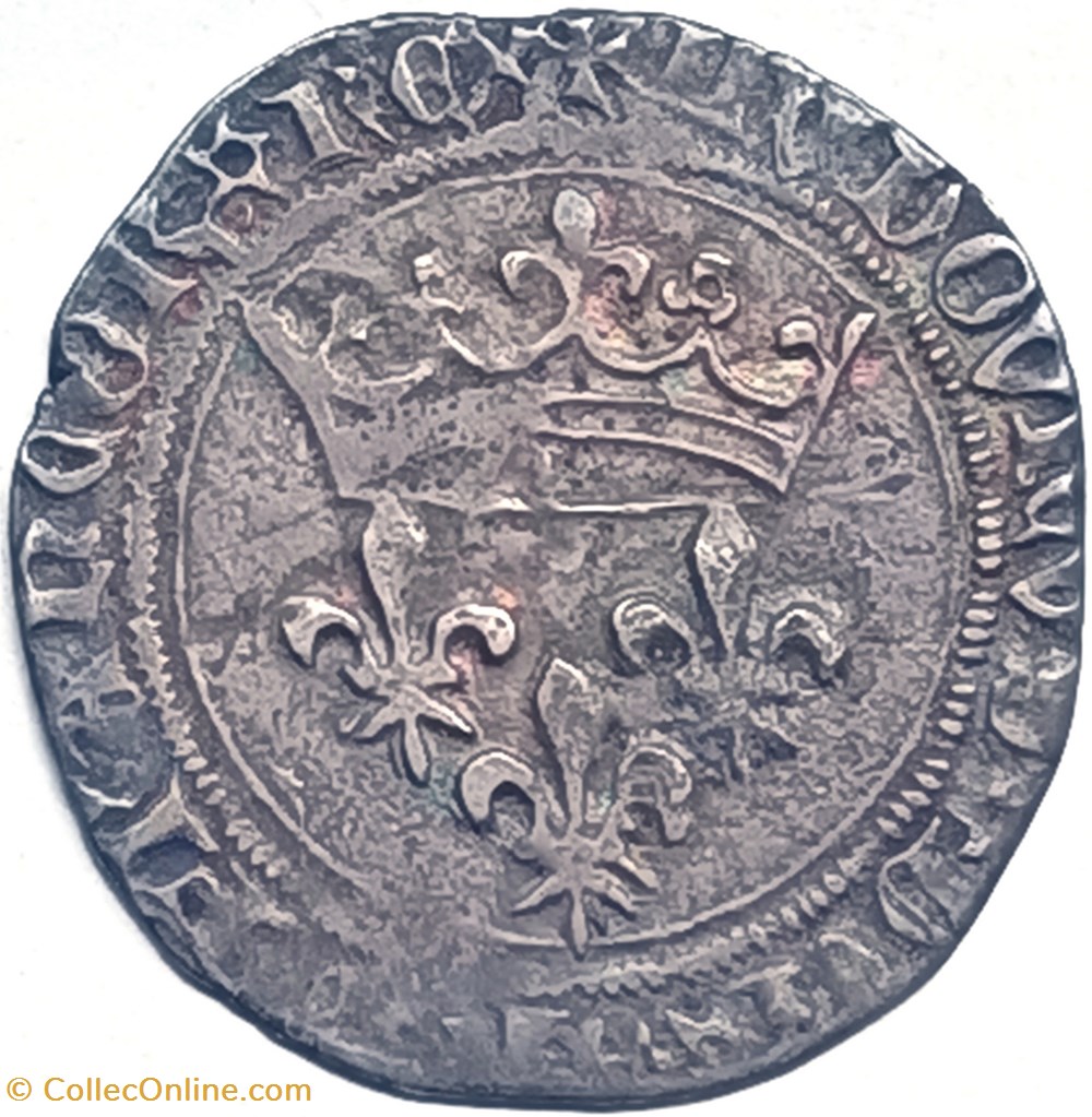 LOUIS XI Gros de roi (31 décembre 1461), Lyon monnaies europe medievale a france royales louis xi gros de roi 31 decembre 1461 lyon