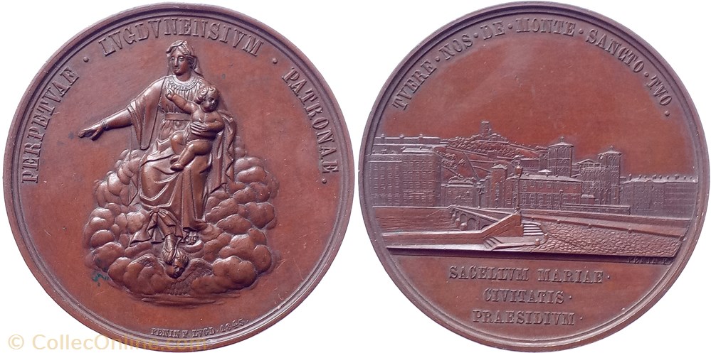 france 1843 medaille bicentenaire du voeux des echevins