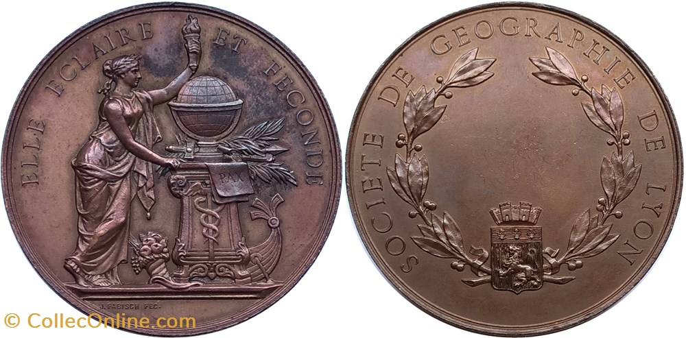 medailles france nd apres 1879 societe de geographie de lyon