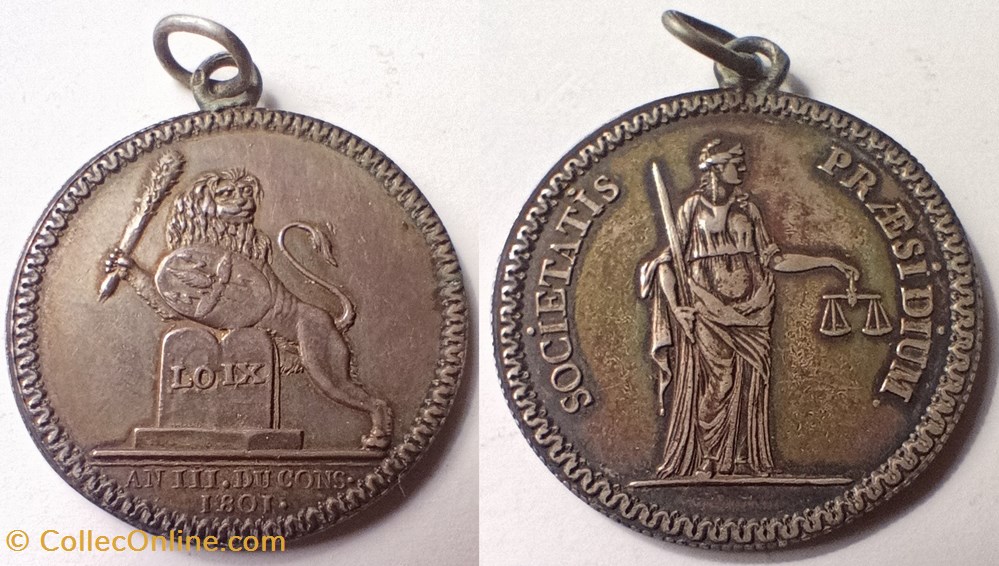 monnaies jetons mereaux 1801 jeton des avoues de lyon