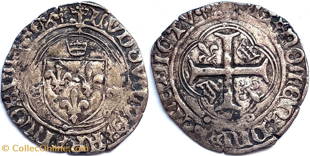 monnaies europe medievale france royales louis xii grand blanc a la couronne ou douzain 25 avril 1498 lyon