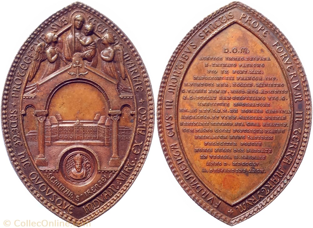 medaille france 1855 seminaire st irenee lyon