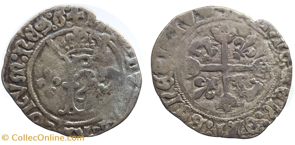 CHARLES VIII Karolus du Dauphiné Romans monnaies europe medievale france royales charles viii karolus du dauphine romans
