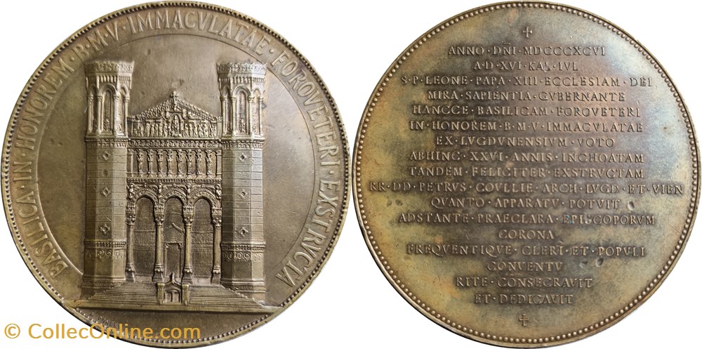 medailles france 1896 consecration basilique de fourviere