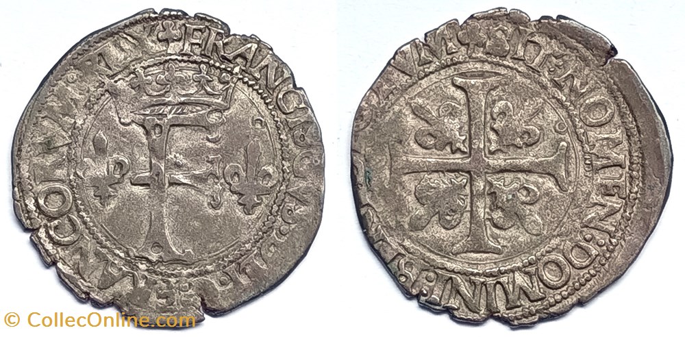 FRANCOIS Ier Dizain franciscus 1er type Toulouse monnaies europe medievale france royales francois ier dizain franciscus 1er type toulouse