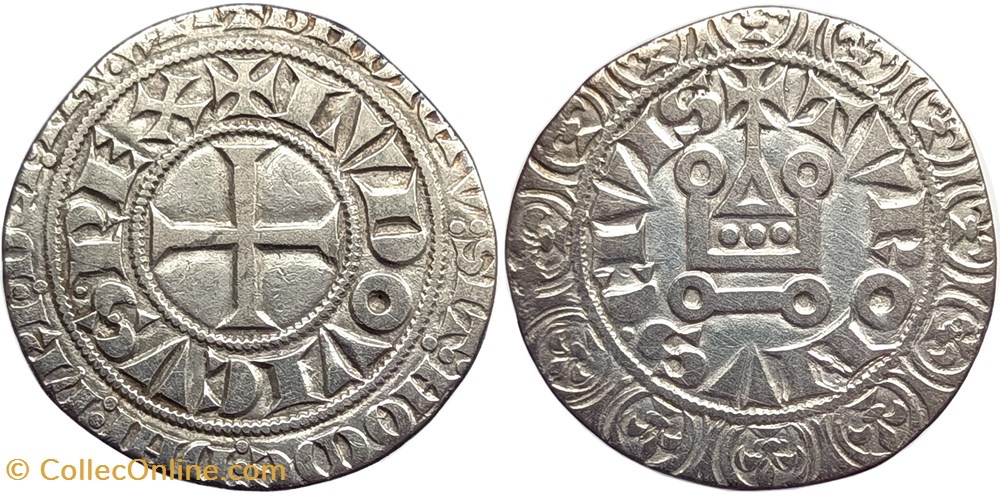 SAINT LOUIS (IX) - Gros tournois monnaies europe medievale france royales saint louis ix gros tournois