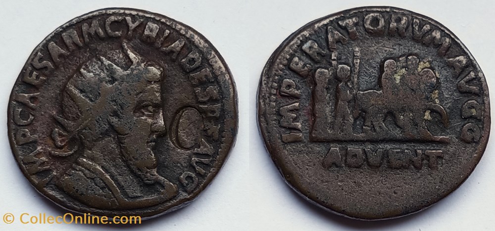 Fausse monnaie de Cyriadès (vers 260) - production ancienne monnaies fausse monnaie de cyriades vers 260 production ancienne