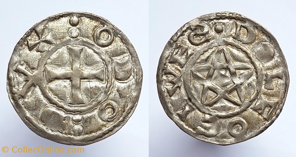 BERRY - DEOLS - Eudes l'Ancien - Denier (XIIè ?) monnaies europe medievale france feodales berry deols eudes ancien denier xiie