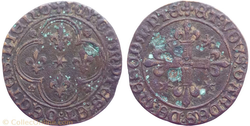 Jeton de compte 4 lis en quadrilobe monnaie mereaux france jeton de compte 4 lis en quadrilobe