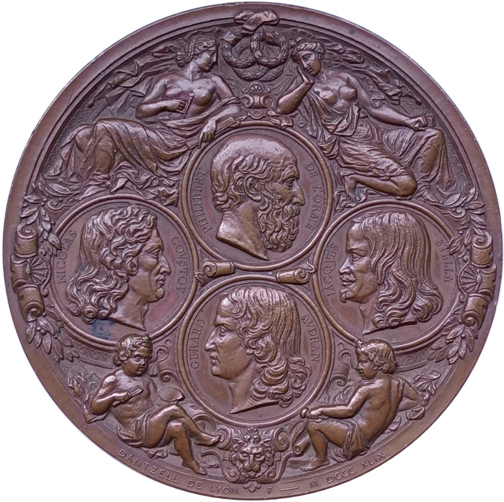 medailles france 1849 societe des amis des arts de lyon