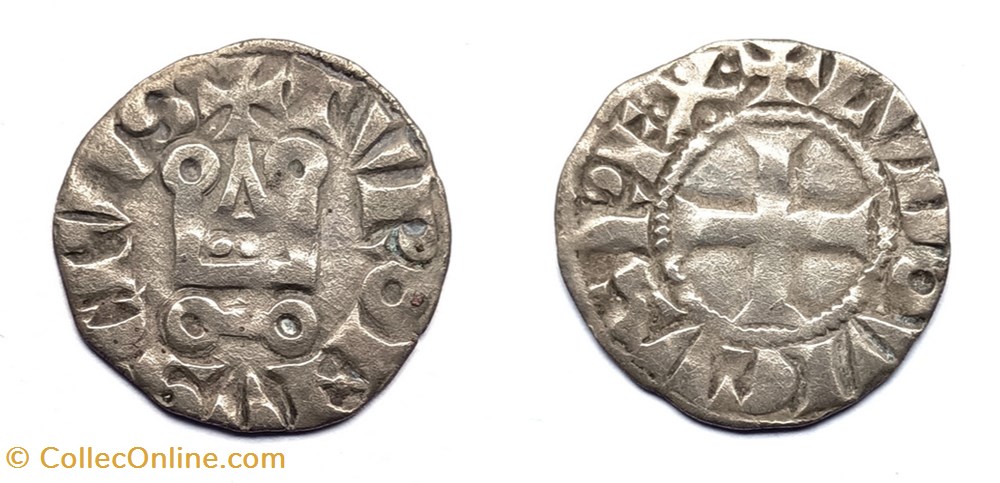 monnaies europe medievale france royales saint louis ix denier tournois