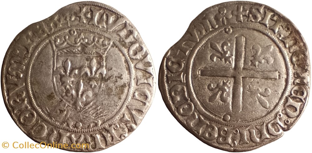LOUIS XII Douzain au porc-épic, Lyon monnaies europe medievale france royales louis xii douzain au porc epic lyon