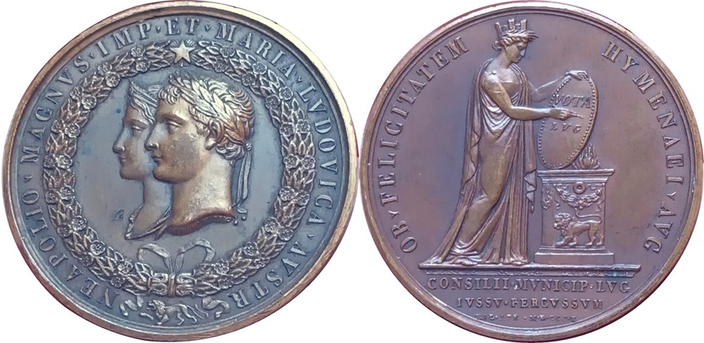 medailles france 1810 mariage napoleon ier lyon