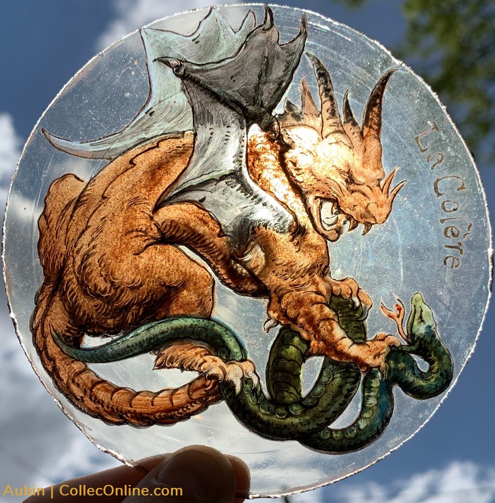 diver decoration magnet autocollant vitrail 1918 la colere