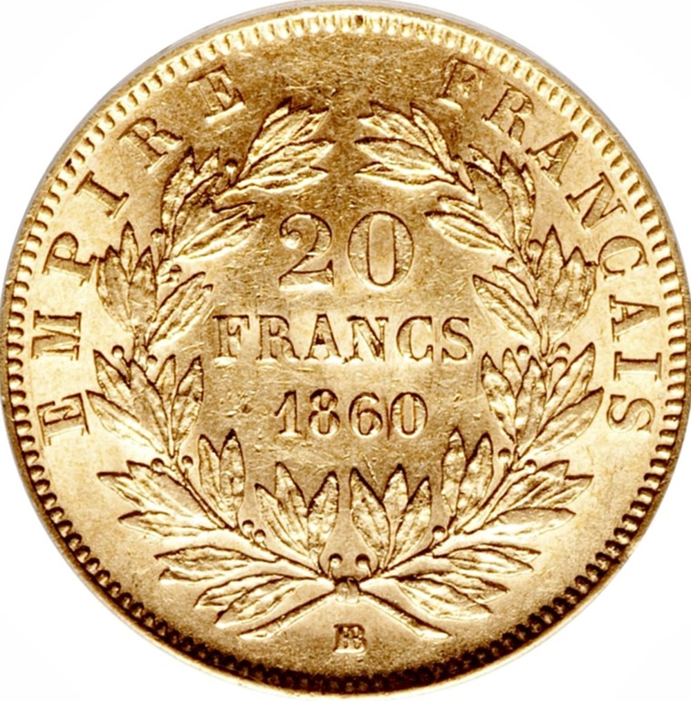 20 Francs Napoléon III, Tête nue 1857 A monnaies monde france 20 francs napoleon iii tete nue 1857 a