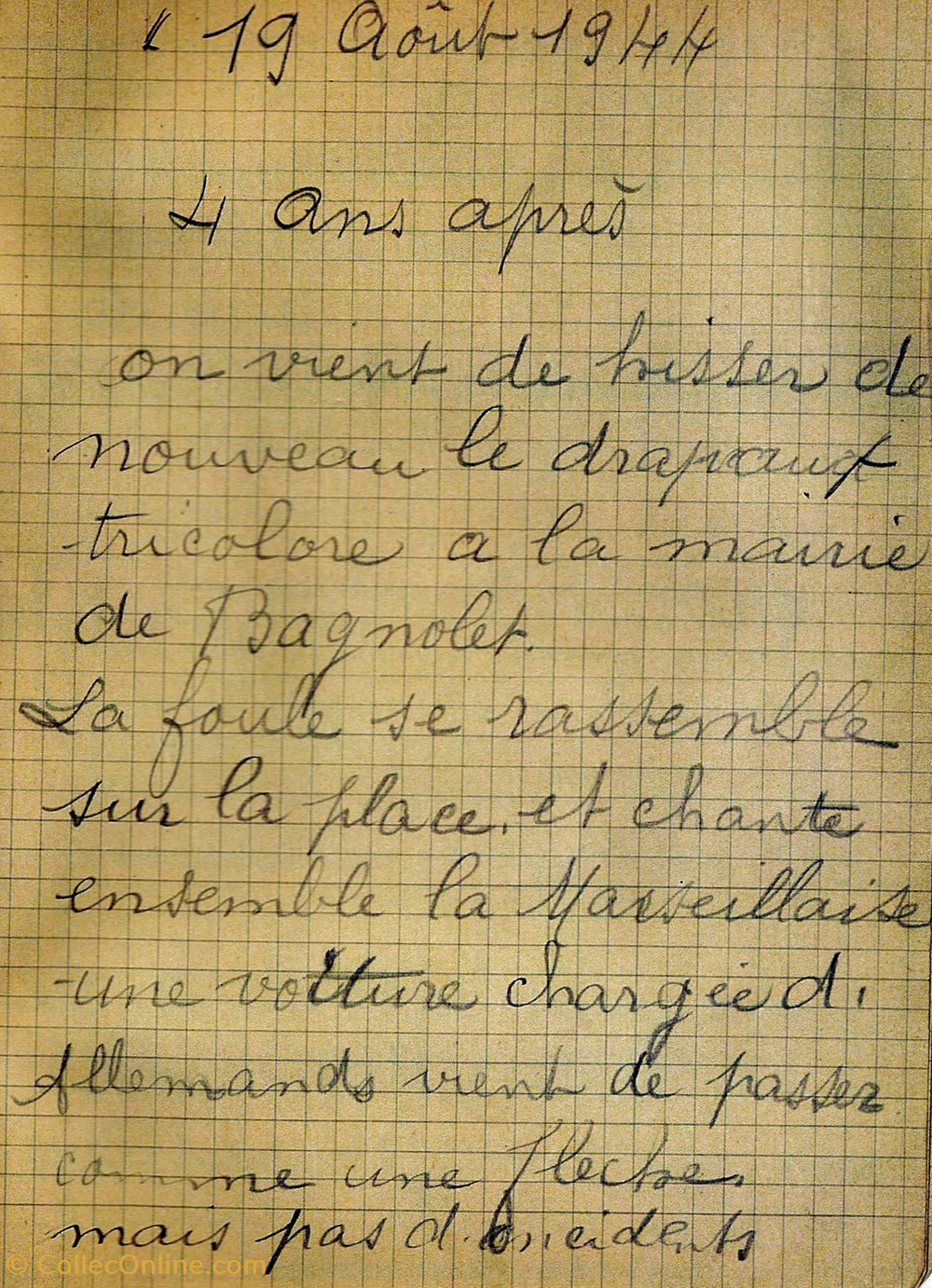 militaria documents liberation de paris