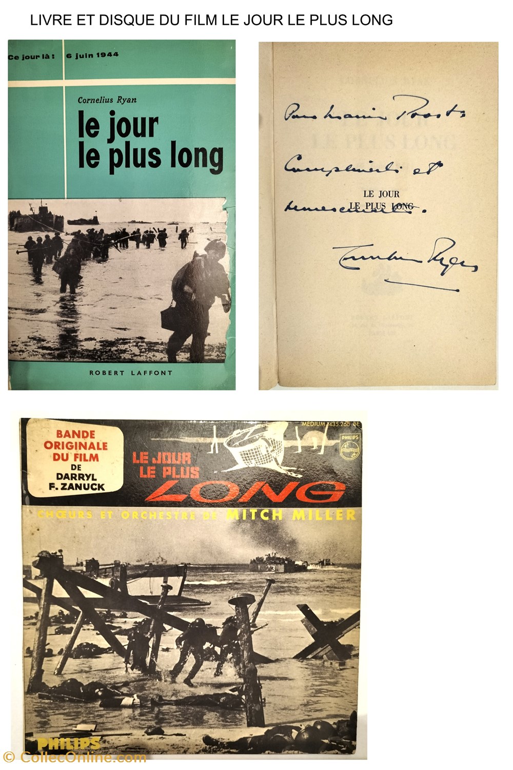 militaria documents document et objets 6 juin 1944 et film le jour le plus long