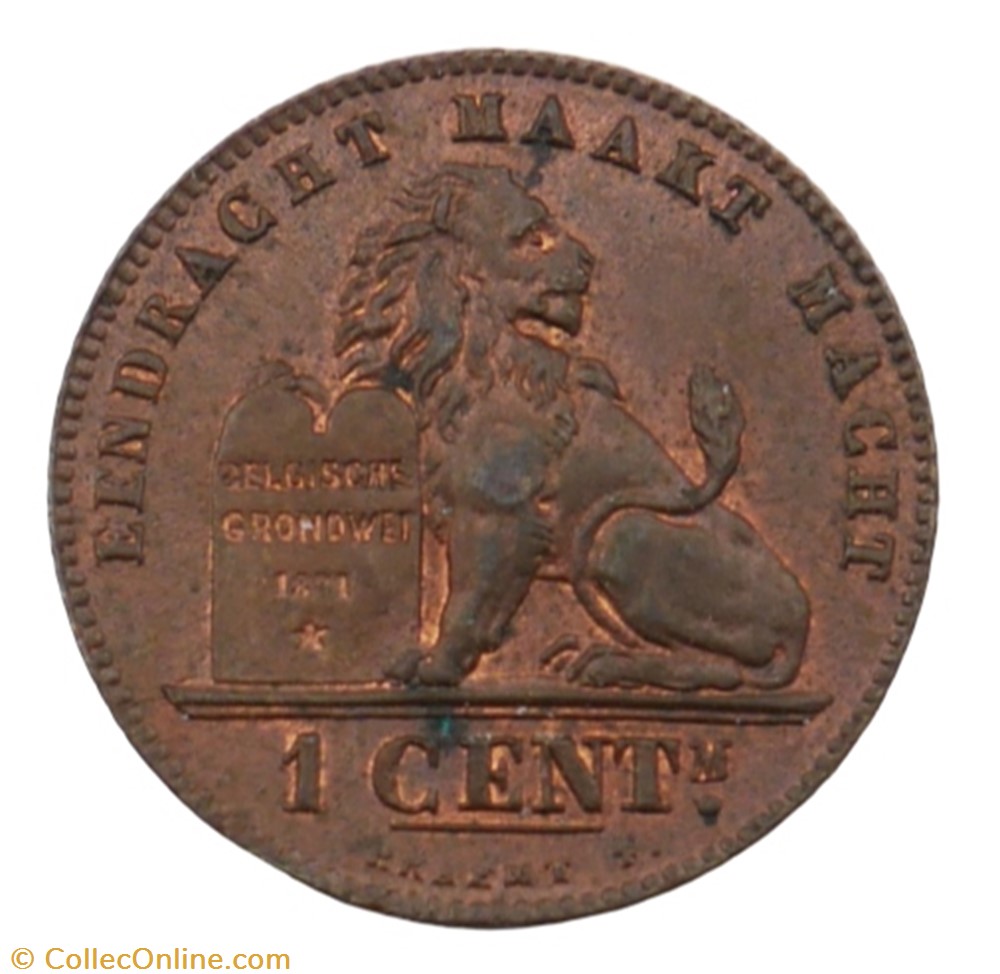 1 centime - Leopold II - 1894 FL monnaie monde belgique 1 centime leopold ii 1894 fl