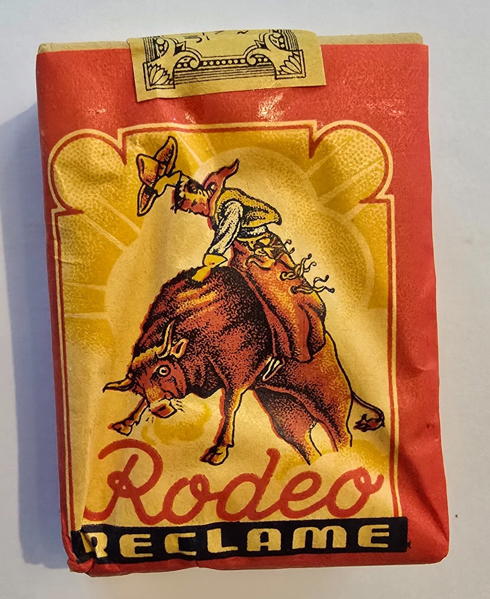 Paquet - 20 cigarettes Rodeo - Joseph Verellen - 6.00 fr - Sie 524 art la table argenterie bistrot alimentation tabac paquet 20 cigarettes rodeo joseph verellen 6 00 fr sie 524