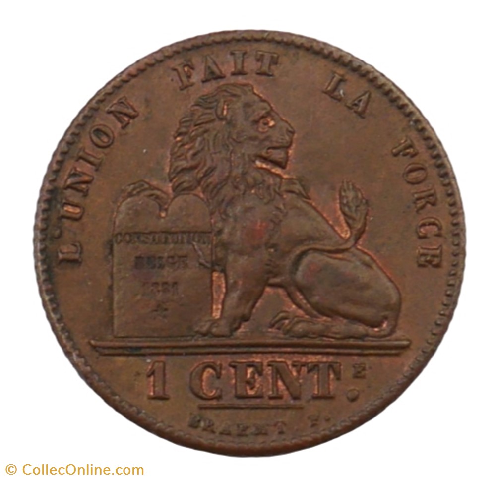 1 centime - Leopold II - 1902 FR monnaie monde belgique 1 centime leopold ii 1902 fr