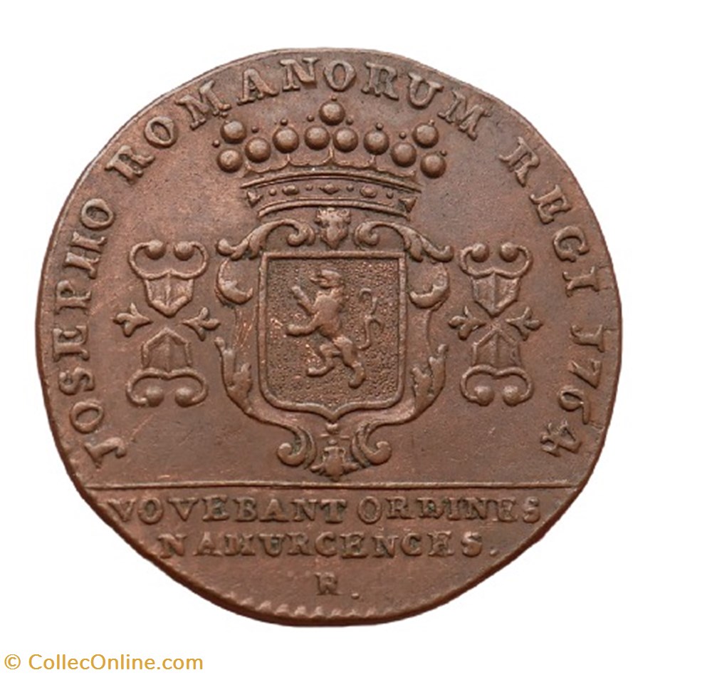 Jeton - Namur - 1764 monnaies paranumismatique jetons poids jeton namur 1764