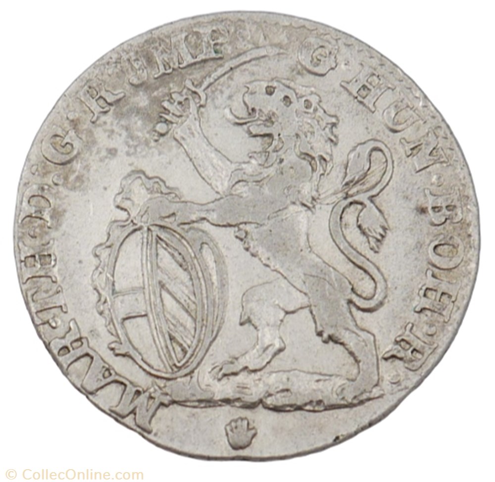Escalin - Marie-Thérèse - 1750 - Anvers monnaie escalin marie therese 1750 anvers