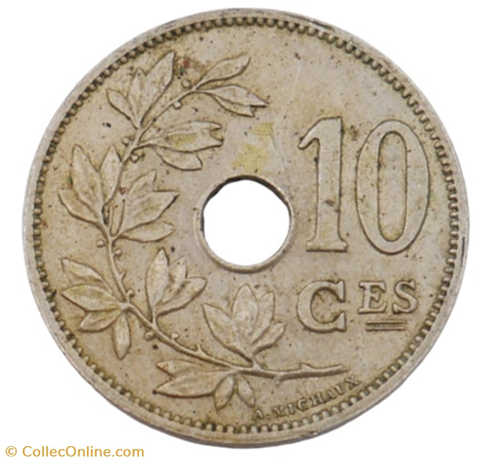 monnaie monde belgique 10 centimes leopold ii 1901 fr