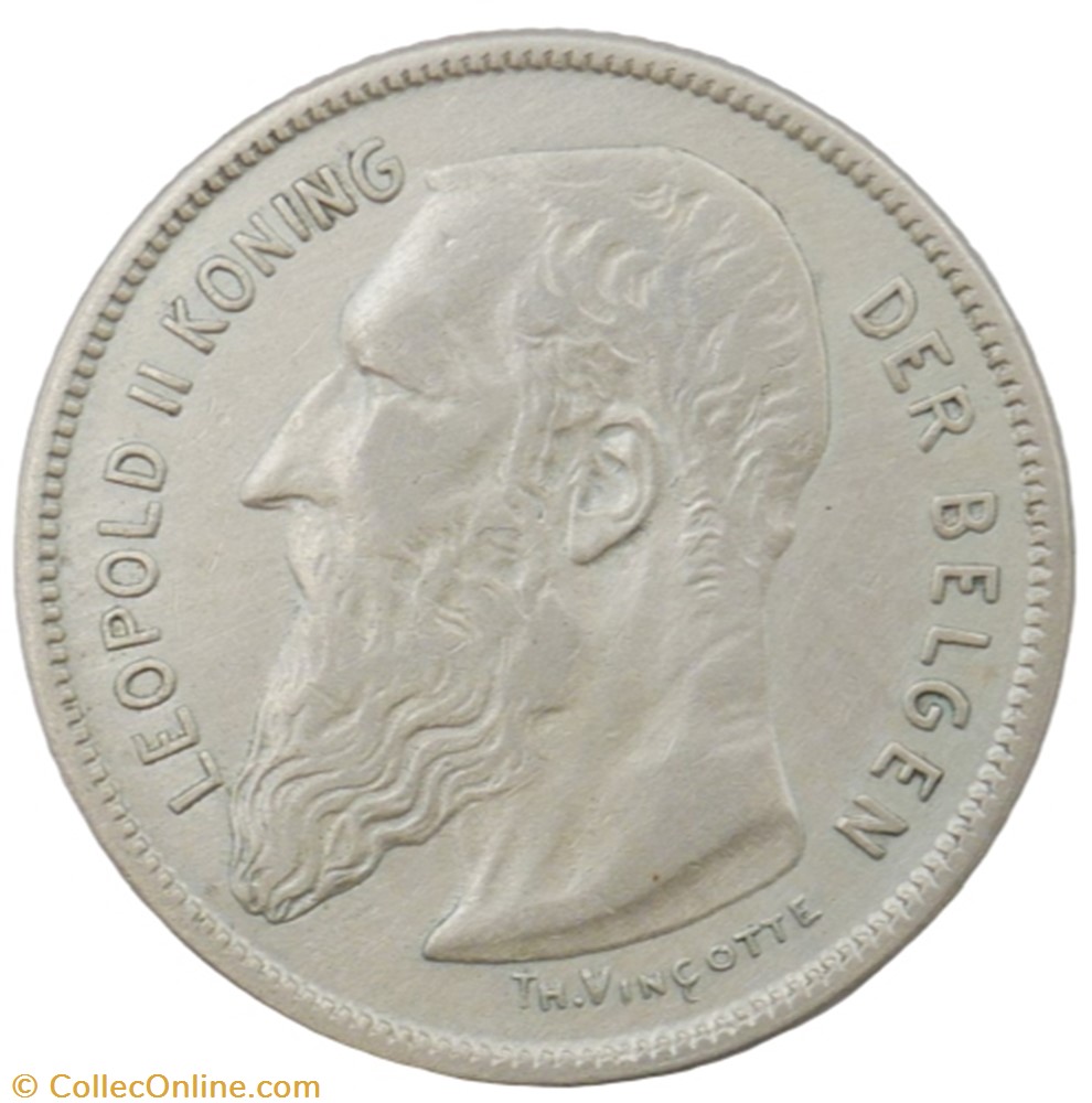 2 francs - Leopold II - 1909 FL monnaie monde belgique 2 francs leopold ii 1909 fl