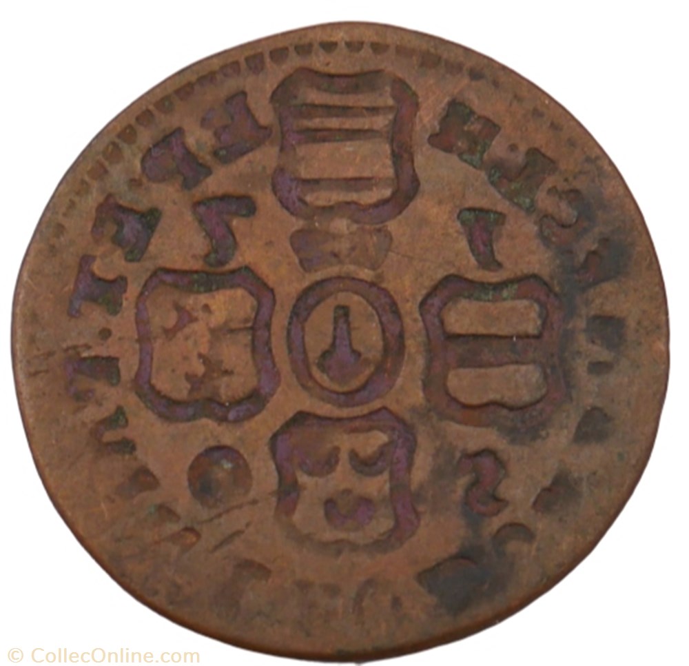 Liard - Jean-Théodore de Bavière - 1750 monnaie liard jean theodore de baviere 1750