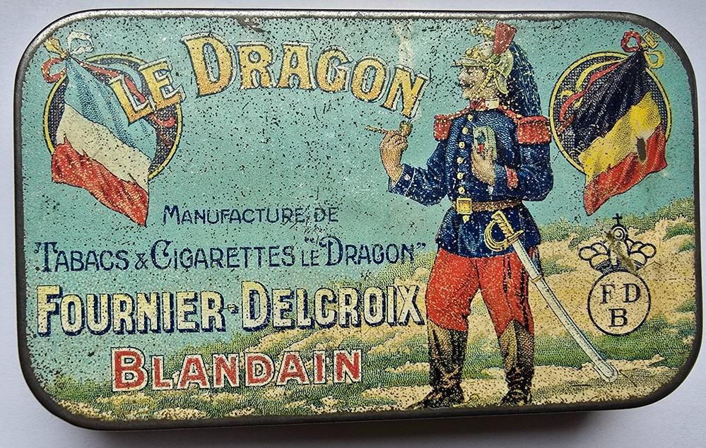 Boîte - Le dragon - Fournier-Delcroix art la table argenterie bistrot alimentation tabac boite le dragon fournier delcroix