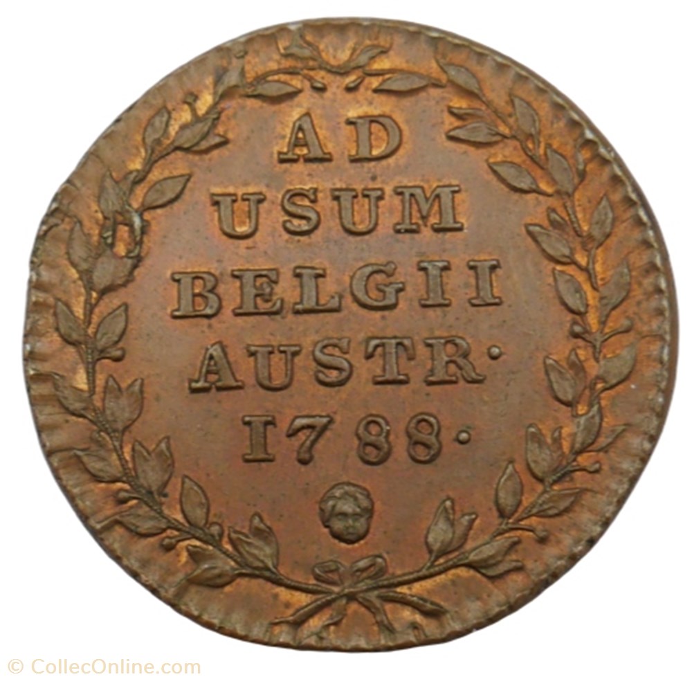 monnaie double liard joseph ii 1788 bruxelles
